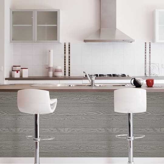 NuWallpaper Gray Salvaged Wood Peel & Stick Wallpaper